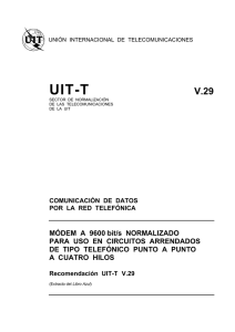 UIT-T Rec. V.29 (11/88) M&oacute;dem a 9600 bit/s normalizado para