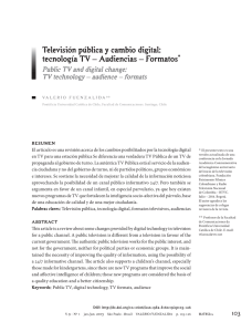Televisión pública y cambio digital