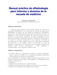 Manual práctico de oftalmología para médicos generales y alumnos