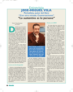Entrevista - José-Miguel Vila, periodista
