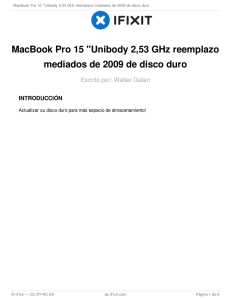 MacBook Pro 15 "Unibody 2,53 GHz reemplazo mediados de 2009
