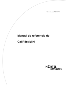 Manual de referencia de CallPilot Mini