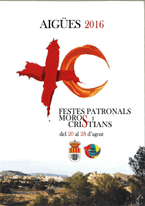 Page 1 FESTES PATRO MQ:S I CRIOTIANS del 20 al 28 d`agost