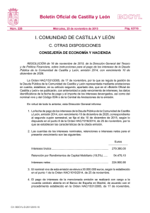 Resolución de 16 de noviembre de 2015 sobre instrucciones para