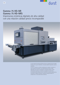 Gamma 75 HD-NR Gamma 75 HD-NRS Impresoras