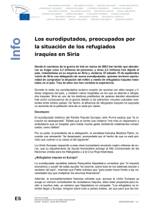 Los eurodiputados, preocupados por la situación de los refugiados