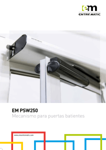 PSW250 Mecanismo para puertas batientes ES 5.0