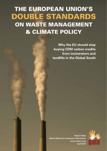 The European Union`s double standards on waste and