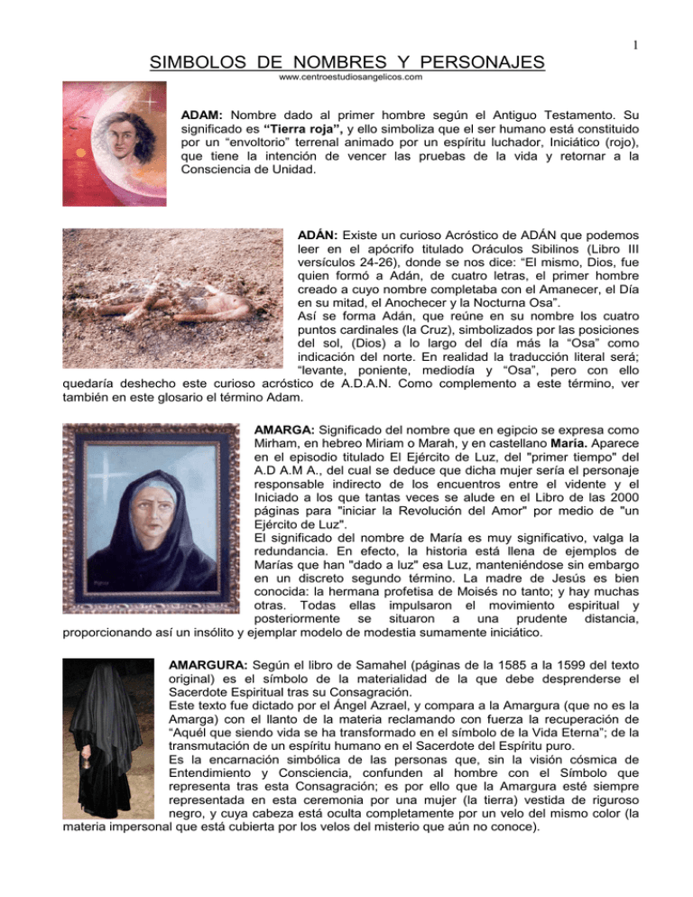 Simbolos De Nombres Y Personajes
