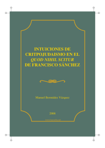 intuiciones de critpojudaismo en el quod nihil scitur de francisco