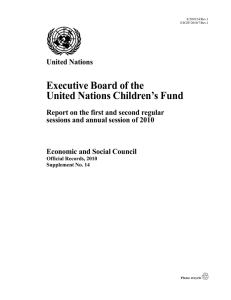 Executive Board of the United Nations Children`s Fund