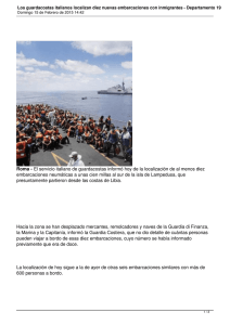 Los guardacostas italianos localizan diez nuevas embarcaciones