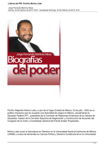 Líderes del PRI: Porfirio Muñoz Ledo