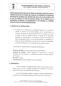 convocatoria 2016 - Ayuntamiento de Zarza