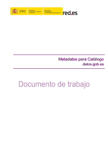 Metadatos para Catálogo Metadatos para Catálogo