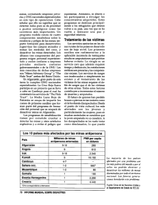 minas, contratando empresas priva das y ONG nacwnales