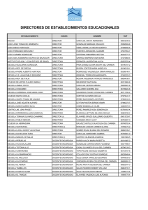 DIRECTORES DE ESTABLECIMIENTOS EDUCACIONALES