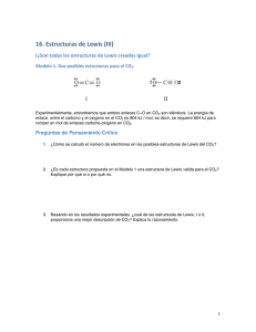 16. Estructuras de Lewis (III)