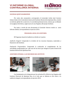 2014 - Instituto Electoral de Quintana Roo
