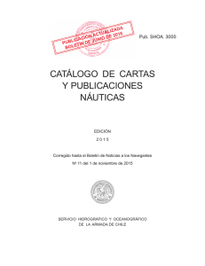 Catálogo de Cartas y Publicaciones Náuticas
