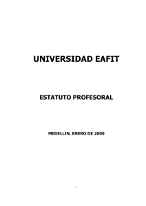 EstatutoProfesoral - Universidad EAFIT