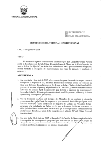 TRIBUNAL CONSTITUCIONAL