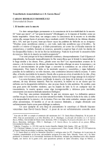 Transfinitud e inmortalidad en J. D. García Bacca