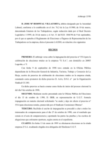 Arbitraje 15/98 - Gobierno de La Rioja