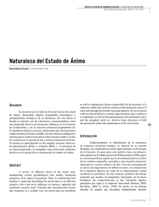Naturaleza del Estado de Ánimo - Revista Chilena de Neuropsicología
