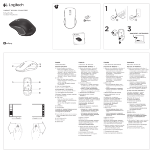 Logitech® Wireless Mouse M560 Setup Guide Guide d`installation