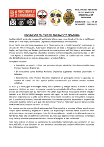 documento politico del parlamento patagonia