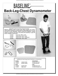 Back-Leg-Chest Dynamometer