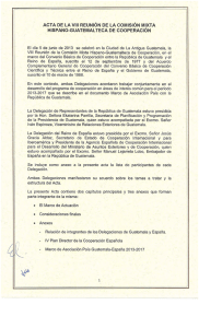 Acta de la VIII Reunión de la Comisión Mixta Hispano