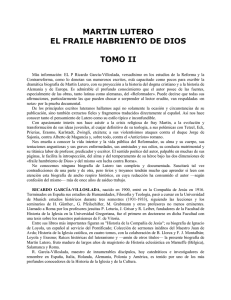 LUTERO, EL FRAILE HAMBRIENTO DE DIOS II
