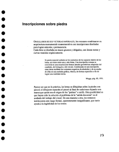 Inscripciones sobre piedra