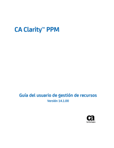 Guía del usuario de gestión de recursos de CA Clarity PPM