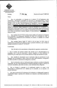 Santiago, 2. I ENE, 20m Resolución Exenta N°: 00071/10