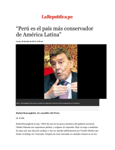 Perú es el país más conservador de América Latina