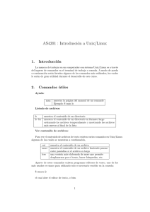 AS4201 : Introducción a Unix/Linux - U