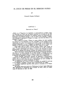 Page 1 EL JUICIO DE PRESAS EN EL DERECHO PATRIO por