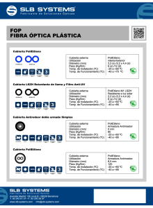 FIBRA OPTICA PLASTICA - slb