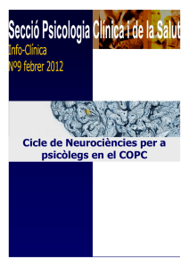 Cicle de Neurociències per a psicòlegs en el COPC
