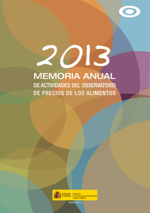 Memoria anual 2013 - Ministerio de Agricultura, Alimentación y