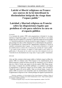 Laïcité et liberté religieuse en France: aux sources de la loi