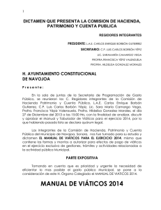 Manual de Víaticos 2014 - H. Ayuntamiento de Navojoa