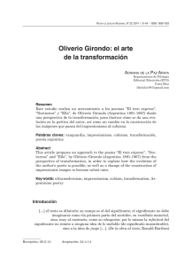 Oliverio Girondo: el arte de la transformación