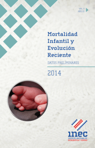 Mortalidad Infantil y Evolución Reciente