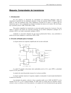 Maqueta: Comprobador de transistores