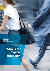 Who is the typical fraudster