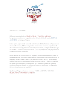 SALUDOS EN CASTELLANO El Comité Argentino les desea FELIZ